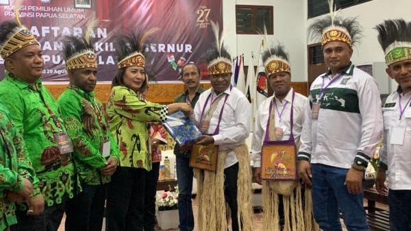 Mendaftar ke KPU, Paslon Nikolaus Kondomo - Baidin Kurita Siap Bertarung pada Pilgub Papua Selatan