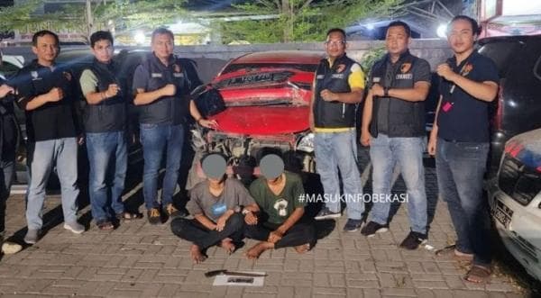 Beraksi Gunakan Mobil Minibus, 2 Begal Motor di Babelan Ditangkap Polisi