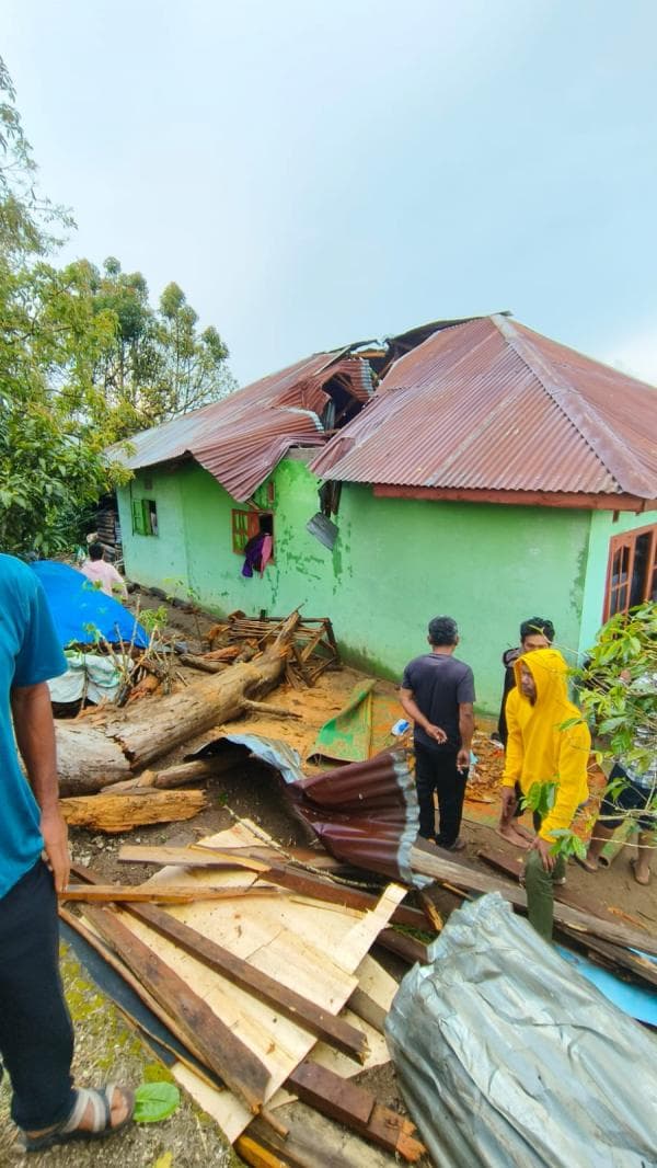 Hujan Campur Angin Puting Beliung di Siborongborong, Satu Warga Tewas Tertimpa Pohon