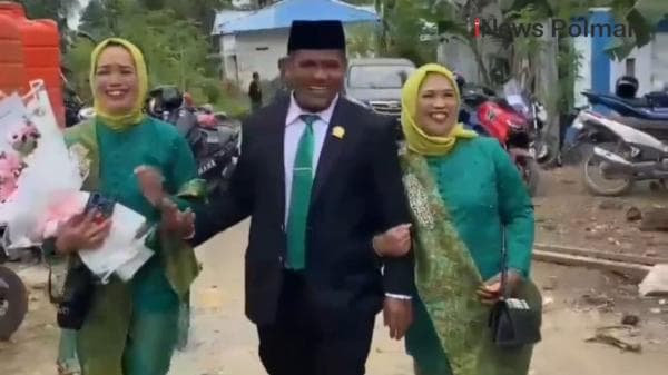 Viral! Anggota DPRD Terpilih Hadiri Pelantikan Didampingi Dua Istri