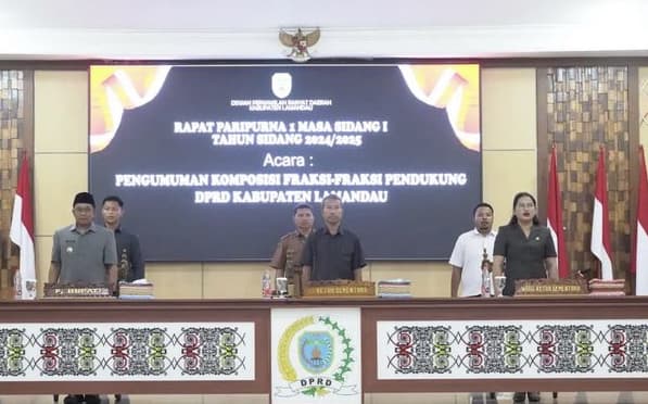 Fraksi fraksi di DPRD Lamandau Dibentuk, Pj Bupati: Selamat Bertugas