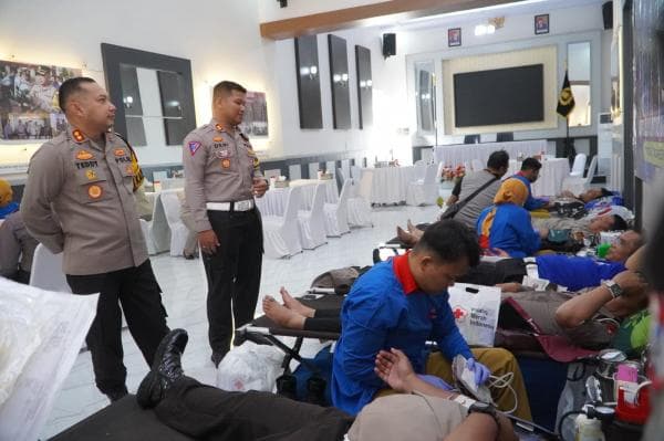 HUT Satlantas ke-69, Darah Polisi Lalu Lintas di Pasuruan Mengalir untuk Kemanusiaan