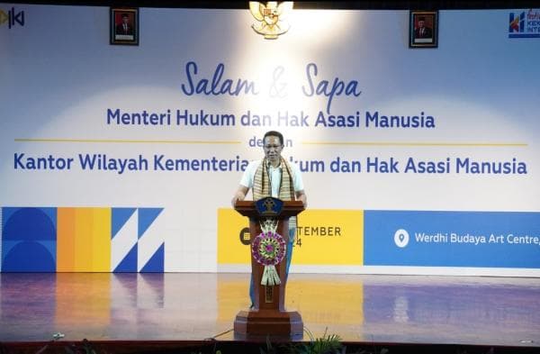 Menkumham Supratman Andi Agtas Sapa Kakanwil se-Indonesia