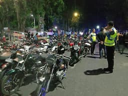 151 Sepeda Motor Terjaring Razia Balap Liar di Purwodadi Grobogan, 91 Diantaranya Ditilang