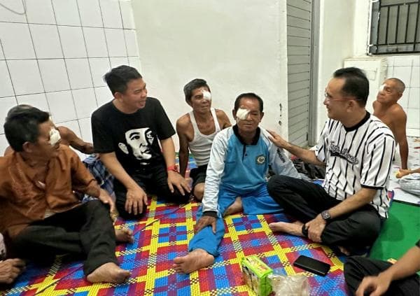 Puluhan Pasien asal Babel di Rumah Singgah Jakarta dapat Bantuan Tunai dari Rudianto Tjen