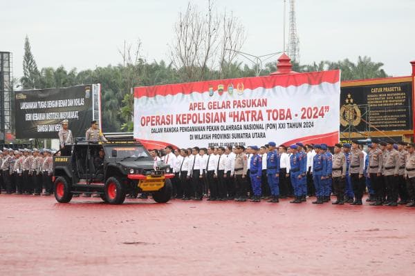 Polda Sumut Siagakan 900 Personel Pengamanan Pembukaan PON di Stadion Baharoedin Siregar