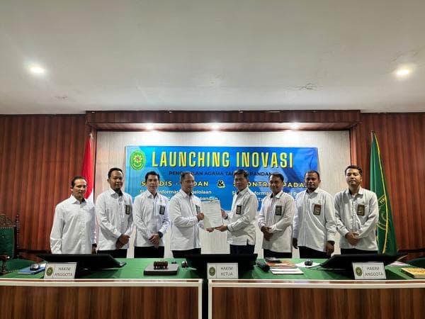 Tingkatkan Pelayanan ke Masyarakat, Pengadilan Agama Tanjungpandan Launching 2 Inovasi Terbaru