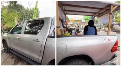 VIRAL! Hilux Mewah Dijadikan Jualan Tahu Bulat