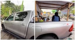 VIRAL! Hilux Mewah Dijadikan Jualan Tahu Bulat