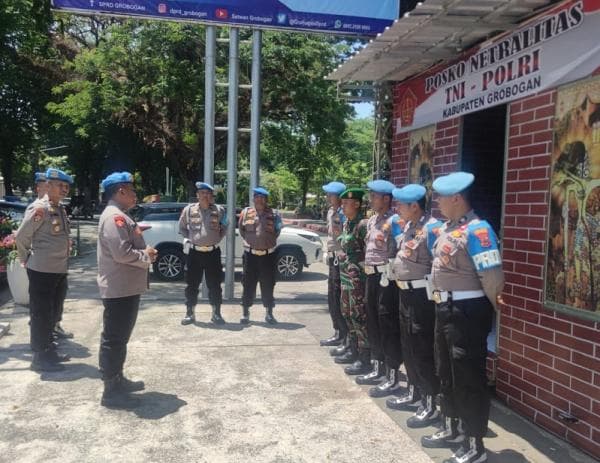 Polres Grobogan Dirikan Posko Netralitas TNI Polri di Alun-Alun Purwodadi, Ternyata Ini Tujuannya