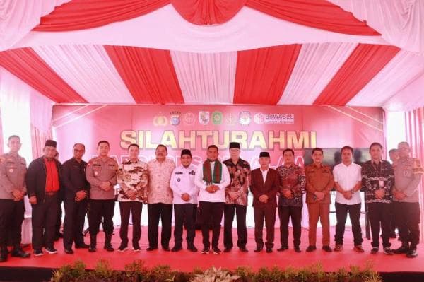 Kapolres Pelalawan Pimpin Silaturahmi Pemilu Damai dengan Semua Calon Kontestan Pilkada dn Forkopimd