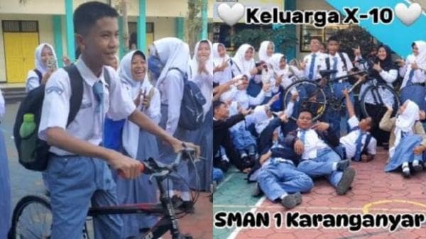 Viral! Siswa SMA di Jateng Patungan Beli Sepeda untuk Teman Sekelas, Alasannya Bikin Haru