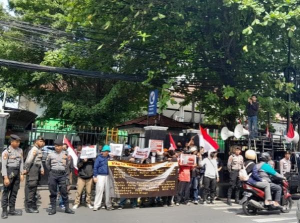 LMND Gelar Aksi Unjuk Rasa di PN Jakarta Selatan Minta Majelis Hakim Putuskan Perkara Depo Plumpang