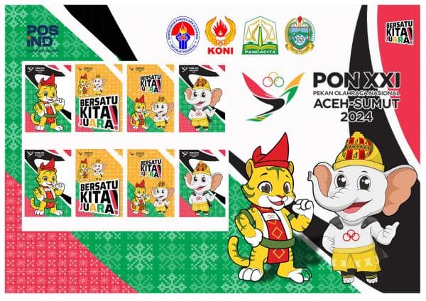 PosIND Terbitkan Prangko Prisma Khusus PON XXI Aceh-Sumut 2024