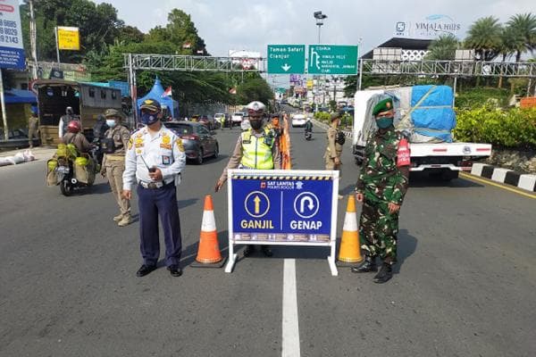 Long Weekend, Polisi Terapkan Sistem Ganjil Genap di Kawasan Puncak Bogor