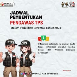 Ini Syarat Pendaftaran Pengawas TPS Pilkada 2024, Mumpung Bawaslu Butuh  2.142 Orang