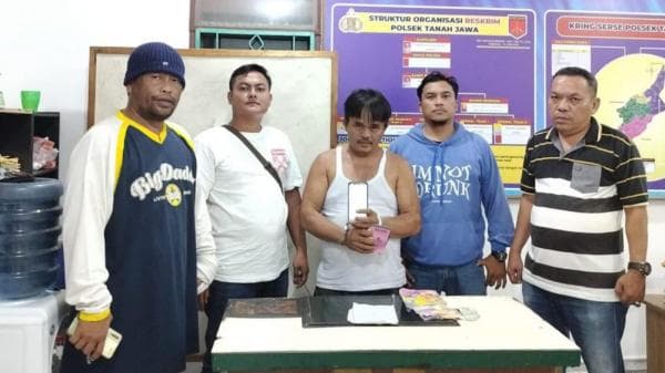 Polsek Tanah Jawa Ciduk Penulis Judi Kim Hongkong di Warung Kopi