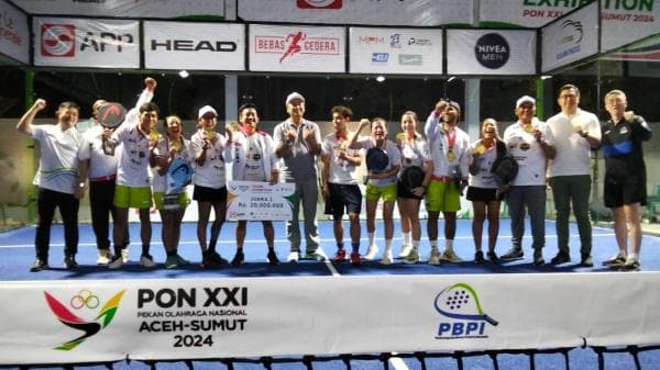 Eksebisi Padel PON 2024: Bali Juara Umum, DKI Jakarta di Posisi Kedua 