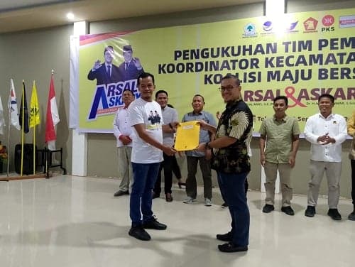 Pilkada Mateng, Arsal-Askary, Resmi Kukuhkan Tim Pemenangan Kecamatan hingga Tingkat Desa