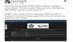 Viral! Data NPWP Jokowi hingga Sri Mulyani Bocor Diretas, Dijual di Breach Forum