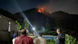 Gunung Telomoyo Terbakar, Polisi: Tak Ada Korban