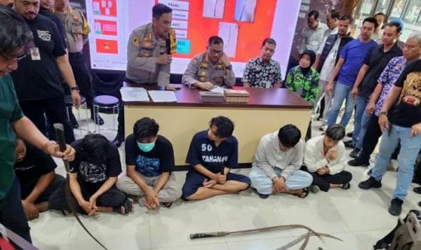 Ini Tampang 6 Anggota Gangster Pelaku Pembacokan Mahasiswa Udinus di Semarang