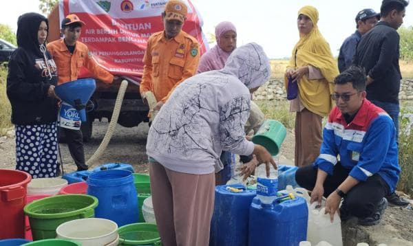 Pertamina Regional Sulawesi Salurkan Bantuan Air Bersih Untuk Warga Terdampak Kekeringan di Maros