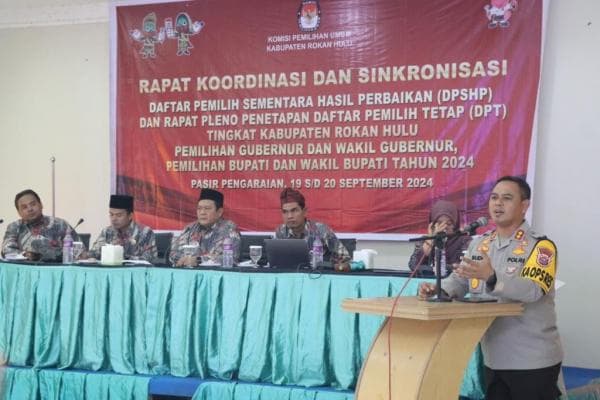 Kapres Rohul Bersama KPU dan Bawaslu Gelar Rakordnis DPT