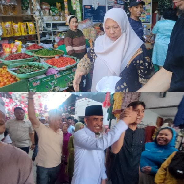 Pasangan BERANI jadi Objek Berswafoto di Pasar Masomba