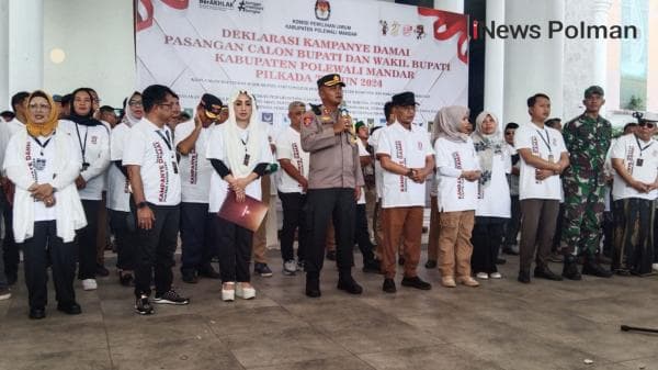 Deklarasi Kampanye Damai Pilkada 2024, Kapolres Polman: "Jaga Persatuan dan Tolak Provokasi"