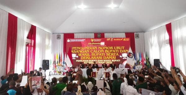 KPU Kuningan Gelar Pengundian Nomor Urut Ketiga Paslon, Berikut Hasilnya