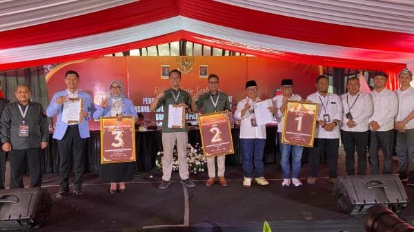 Nomor Urut Paslon Bupati dan Wakil Bupati Cianjur Telah Diundi, Ini Hasilnya