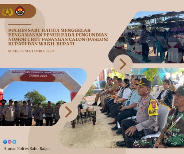 Polres Sabu Raijua Siaga Satu Untuk Pengamanan Pilkada Sabu Raijua