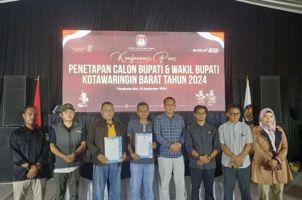 KPU Resmi Menetapkan Dua Calon Pasangan Dalam Pilbup Kobar di Pilkada Serentak 2024