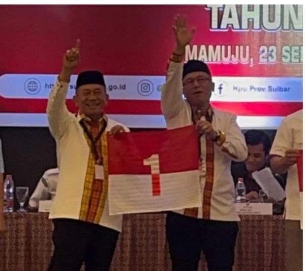 Pasangan Calon Gubernur AIM PAS Resmi Dapat Nomor Urut 1 di Pilkada Sulbar