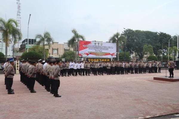 Polres Dumai Gelar Apel Tahapan Pencabutan Nomor Urut Pasangan Calon