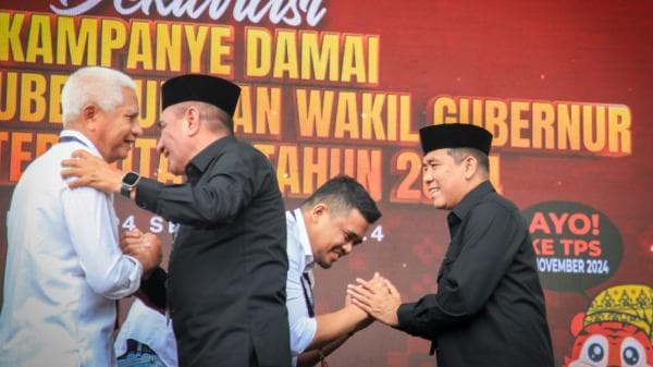 Deklarasi Kampanye Damai, Pasangan Edy-Hasan Harap Pilgub Sumut 2024 Berjalan Adil dan Tertib