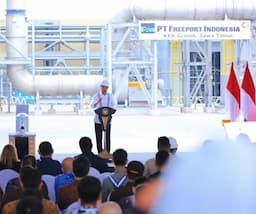 Presiden Jokowi Resmikan Pabrik Smelter Freeport di Gresik