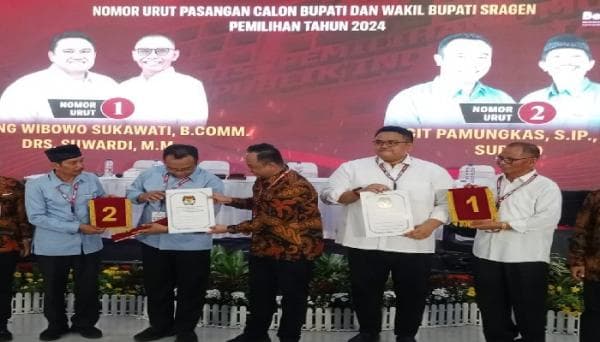 Peroleh Nomor Urut 2, Sigit-Suroto Sebagai Takdir Kemenangan di Pilkada 2024