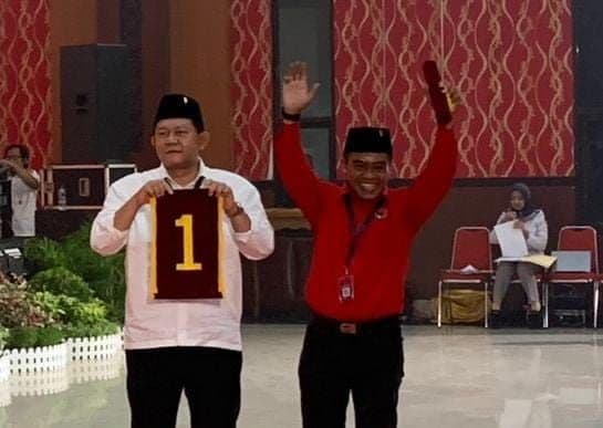 Paslon Bambang-Bayu di Pilkada Blitar 2024 Bersyukur Dapat Nomor 1