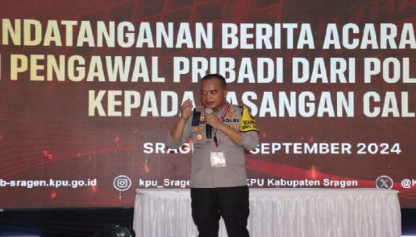 Kapolres Sragen: Siap Kawal dan Amankan Paslon Bupati dan Wakil Selama 24 Jam