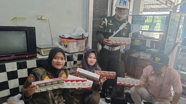 Satpol PP Kabupaten Tasikmalaya dan Bea Cukai Amankan 13 Ribu Batang Rokok Ilegal