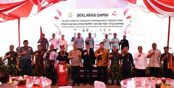 Polda NTT Gelar Deklarasi Pilkada Damai untuk Wujudkan Pemilu Aman dan Kondusif