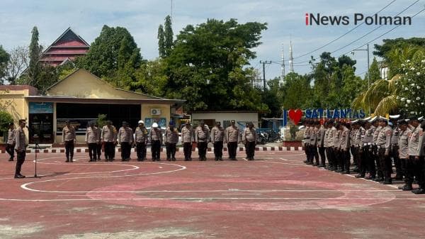 Polres Polman Gelar Pengecekan Kesiapan Personel untuk Amankan Kampanye Pilkada