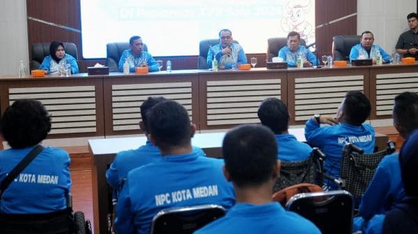 Plt Wali Kota Medan Janjikan Pekerjaan bagi Atlet NPC yang Berprestasi di Peparnas XVII