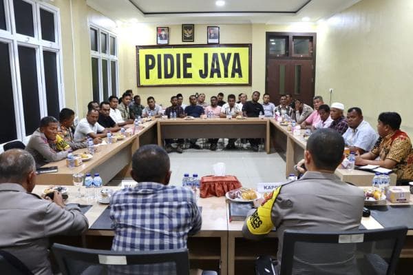 Jelang Pilkada, Kapolres Pidie Jaya Ajak Panglima Laot dan Pengusaha Sinergi