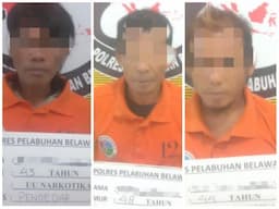 Polres Pelabuhan Belawan Gerebek Kampung Narkoba di Kelurahan Terjun, 3 Pelaku Diamankan