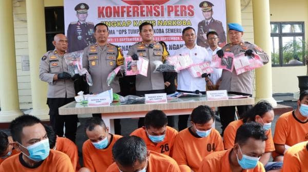 Hasil Operasi Tumpas Narkoba Semeru 2024 di Nganjuk Meningkat Signifikan