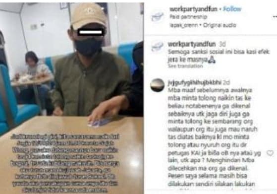 Seorang Pria Raba-Raba Anu Seorang Penumpang Wanita saat Tertidur di Kereta, Begini Curahan Hatinya