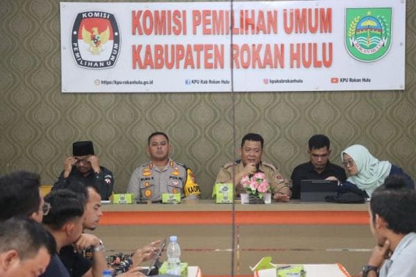 Polres Inhu Gelar Rakor Bersama KPU dan Bawaslu Terkait Kesiapan Kampanye